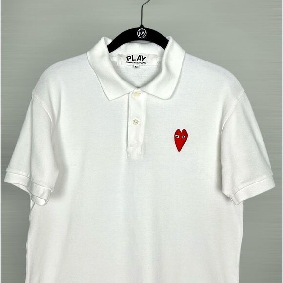 Comme Des Garçons PLAY Polo Shirt Tee
White Cotton Short Sleeve Women’s size M - Picture 6 of 13